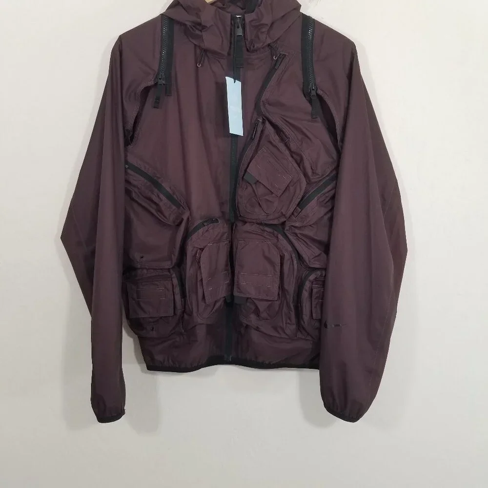 Nike X NOCTA Men's Drake Deep Pockets Track Jacket Dark Wine Size S - Picture 10 of 16